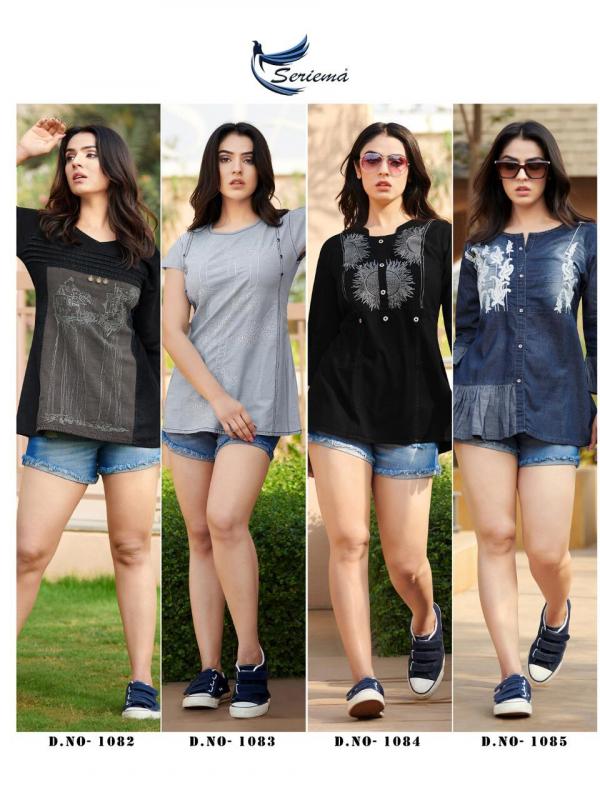 Seriema Kumb Wonder 2 Stylish Wear Denim Top Collection